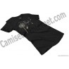 Camiseta Diente de león chica color negro perspectiva