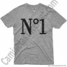 Camiseta Nº1 chico color gris