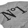 Camiseta Nº1 chico color gris perspectiva cerca