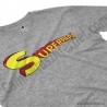 Camiseta Superpapá chico color gris perspectiva cerca