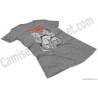 Camiseta President Fighter V1.0 Chica color gris jaspeado perspectiva