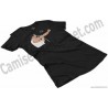 Camiseta EO!!! Chica color negro perspectiva