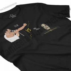 Camiseta EO!!! VS Ayuwoki Chica color negro perspectiva cerca