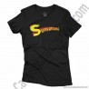Camiseta Supermamá chica color negro