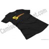 Camiseta Supermamá chica color negro perspectiva