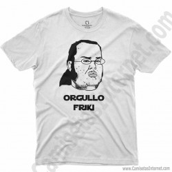 Camiseta meme Friki - Orgullo Friki Chico color blanco