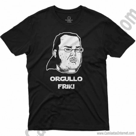 Camiseta meme Friki - Orgullo Friki Chico color negro