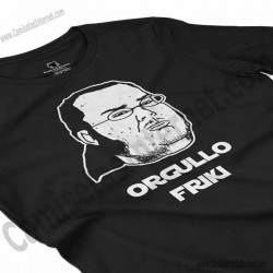 Camiseta meme Friki - Orgullo Friki Chica color negro perspectiva cerca