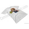 Camiseta Chucky con flores Chico color blanco perspectiva