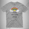Camiseta Arcoíris con frase TODO va a salir BIEN Chico color gris jaspeado
