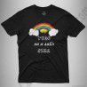 Camiseta Arcoíris con frase TODO va a salir BIEN Chico color negro