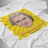 Camiseta Fernando Simón con frase Siempre Positivo Chico color blanco perspectiva cerca