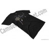 Camiseta Diente de león chico color negro perspectiva